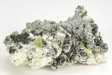 Green Titanite (Sphene), Pericline & Muscovite - Pakistan #209274-1